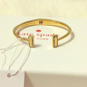 Kate Spade Raising The Bar bracelet - gold/clear